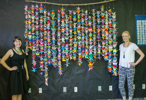 Woodland Intermediate School created 1,000 paper cranes to rally support and inspire a third grader's recovery from surgery
