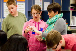 Woodland Middle School students create art by getting their hands dirty with ceramics