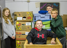 Woodland Middle School students learn the value of giving back by volunteering at community charities and local churches