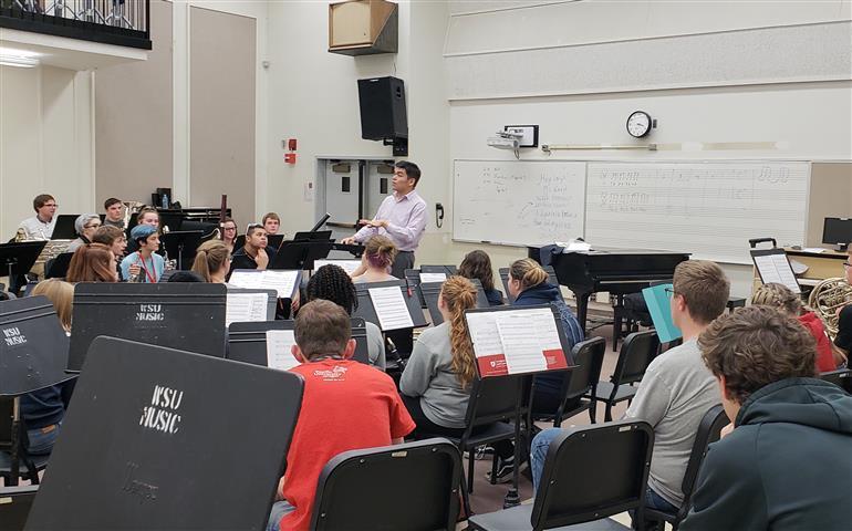 Woodland High School student musicians experienced life as music majors at Washington State University and the University of Idaho