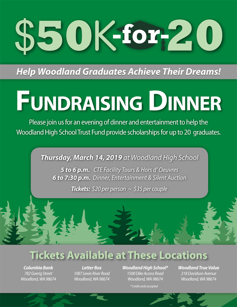 Join us for the $50k-for-20 Fundraising Dinner on March 14, 2019!