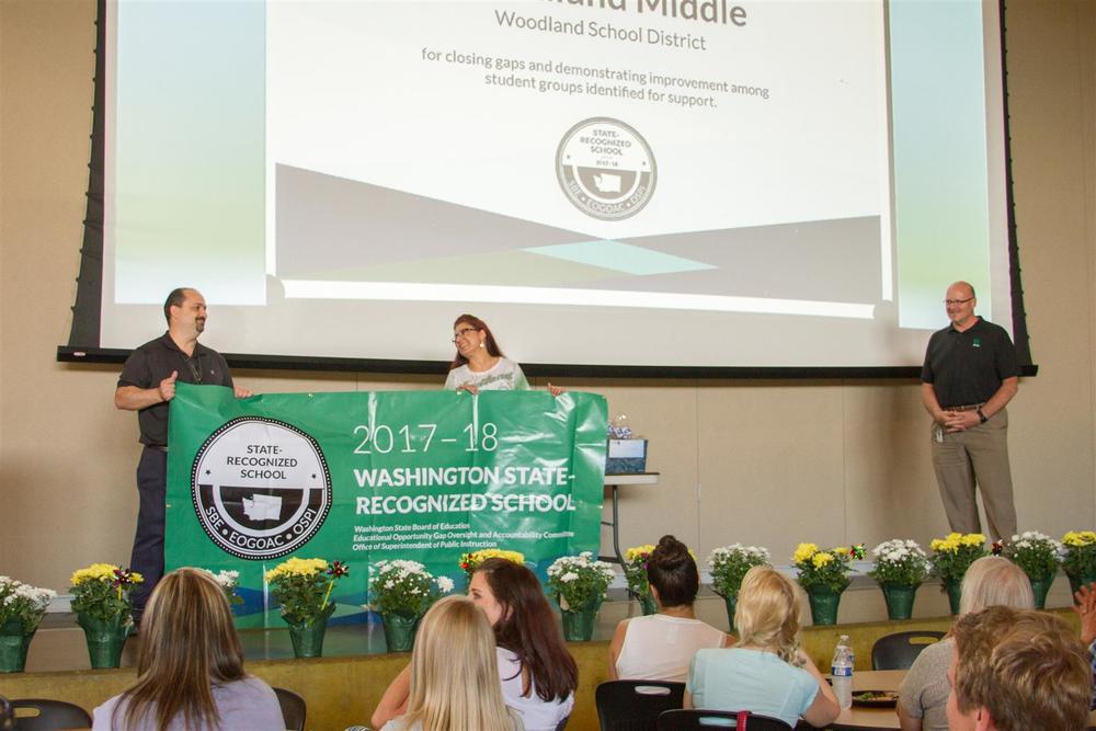 Woodland Middle School one of 34 Washington middle schools to receive 2019 State Recognized School Award