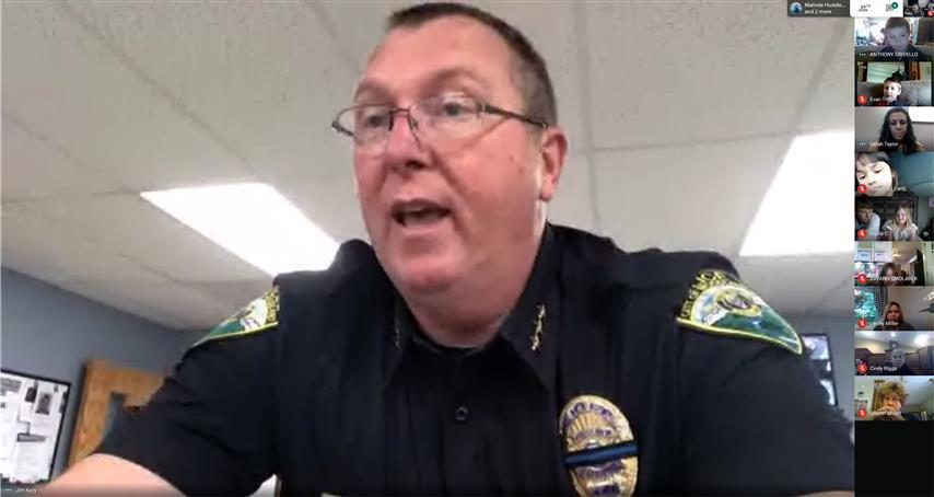 Yale Elementary students took a field trip to the Woodland Police Department… virtually