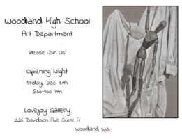 Local Woodland gallery will exhibit student art on Friday, December 14