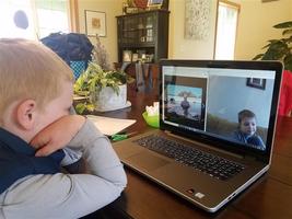 Woodland parent-teacher uses video conferencing to create a team learning solution