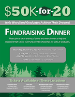 Join us for the $50k-for-20 Fundraising Dinner on March 14, 2019!