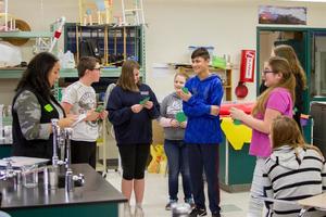 Woodland Middle School students learn how dropping out of high school could affect their futures during special in-school workshop