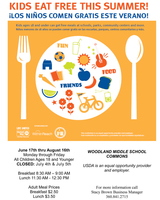 Kids eat free with the Summer Meal Program