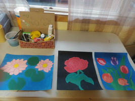 Michelle Reyes-Escobar creates art & music as part of her home learning